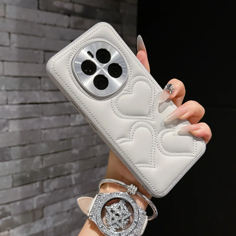Kawaii Simple Solid Color Skin Love Heart Pattern Leather Case For Honor Magic 7 Pro Full Camera Lens Protection Back Cover
Kawaii Simple Solid Color Skin Love Heart Pattern Leather Case For Honor Magic 7 Pro Full Camera Lens Protection Back Cover