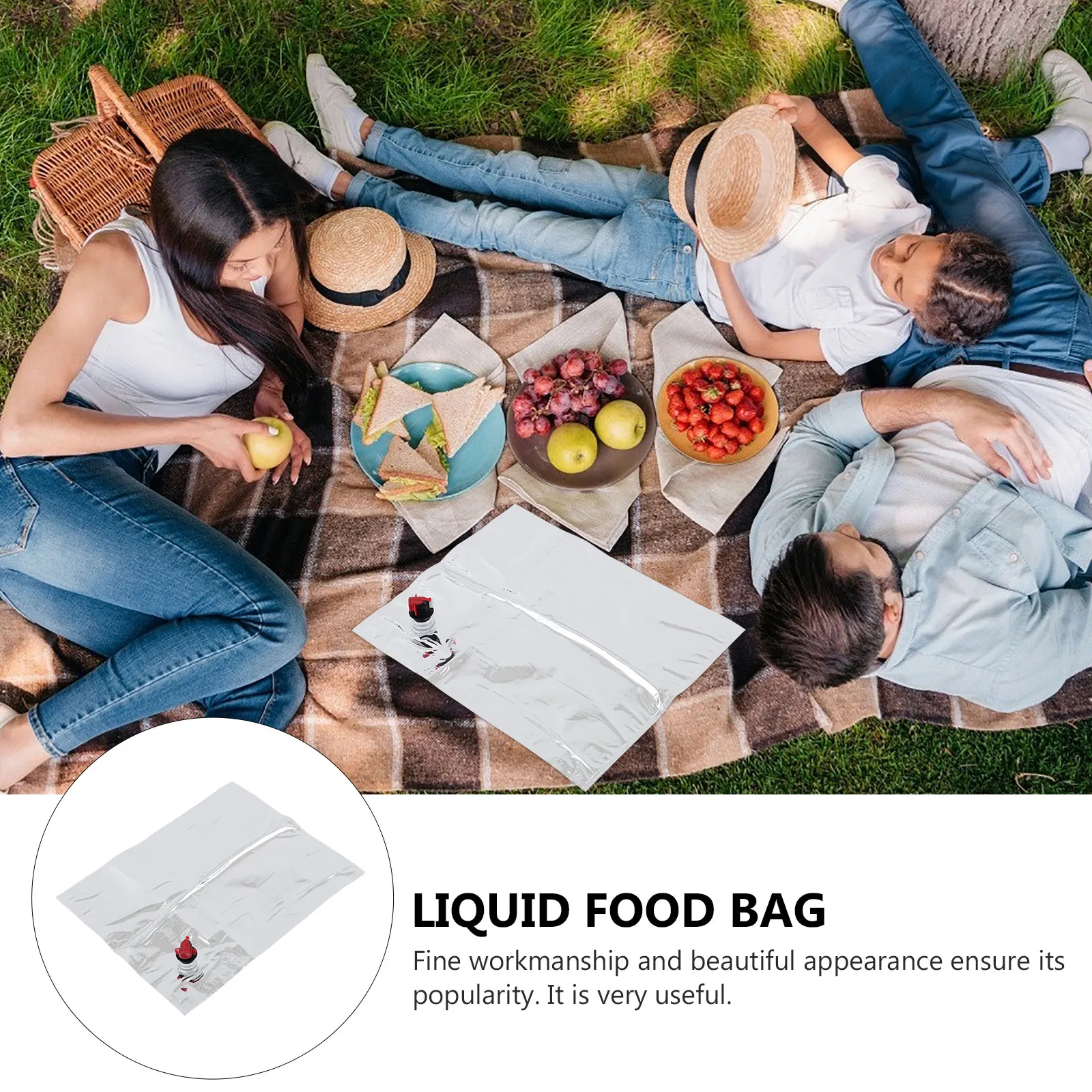 5 Pcs Portable Packaging Bag Set Water Bags Sauce Piggy Liquid Storage Silver Household Drink Juice Containers Travel
5 Pcs Portable Packaging Bag Set Water Bags Sauce Piggy Liquid Storage Silver Household Drink Juice Containers Travel
