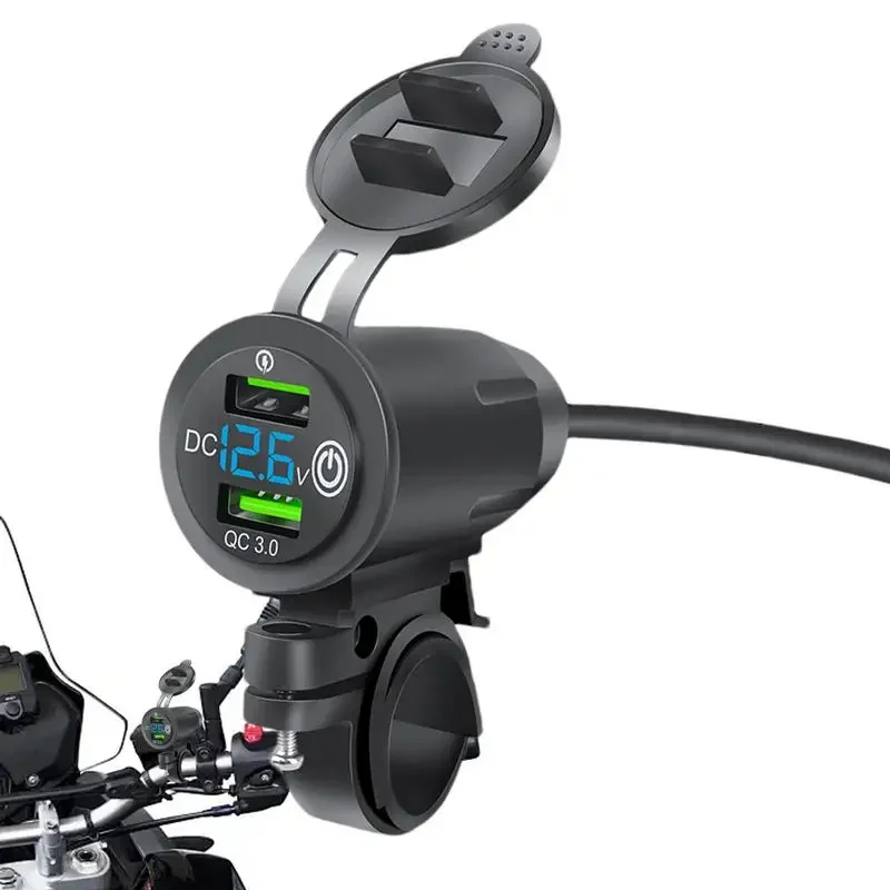 Double Motorcycle Handlebar Socket Motorcycle Phone Charger Powersports Battery Chargers USB Charger For Cars Boats Ships Motorc
Double Motorcycle Handlebar Socket Motorcycle Phone Charger Powersports Battery Chargers USB Charger For Cars Boats Ships Motorc