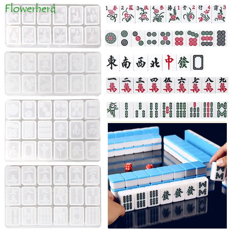 DIY Drop Glue Mahjong Epoxy Resin Mold Multi-size 46 # 42 # 38 North and South Mah-jong Silicone Mold Cake Decorating Tools
DIY Drop Glue Mahjong Epoxy Resin Mold Multi-size 46 # 42 # 38 North and South Mah-jong Silicone Mold Cake Decorating Tools
