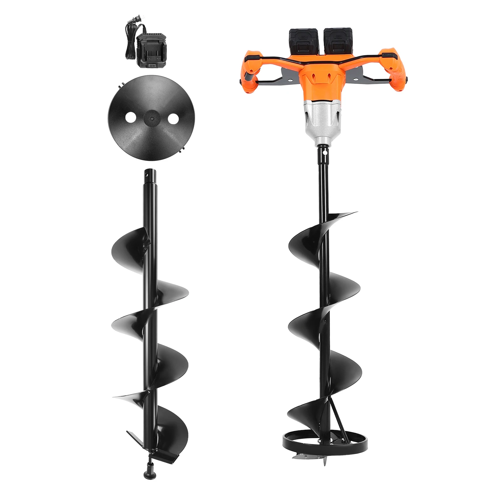 SucceBuy Electric Ice Auger Cold-Resistant 2 in 1 Cordless Ice Fishing Augers and Earth Auger with 8" Ices & Earth Drill Bit
SucceBuy Electric Ice Auger Cold-Resistant 2 in 1 Cordless Ice Fishing Augers and Earth Auger with 8" Ices & Earth Drill Bit