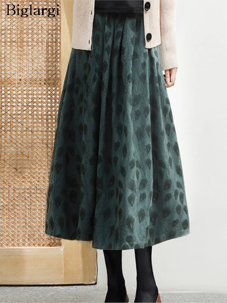 Oversized Autumn Elastic High Waist A-Line Skirt Women Floral Print Modis Loose Ruffle Pleated Ladies Skirts Casual Woman Skirts
Oversized Autumn Elastic High Waist A-Line Skirt Women Floral Print Modis Loose Ruffle Pleated Ladies Skirts Casual Woman Skirts