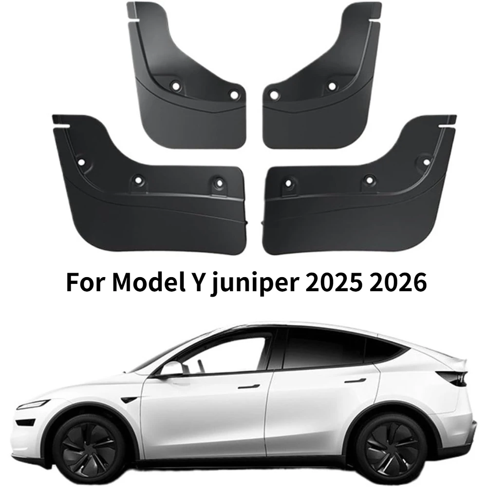 No Drilling TPE Mudguards Compatible for Tesla Model Y Juniper 2025 Front Rear Fender Mud Flaps 4PCS Car Accessories
No Drilling TPE Mudguards Compatible for Tesla Model Y Juniper 2025 Front Rear Fender Mud Flaps 4PCS Car Accessories