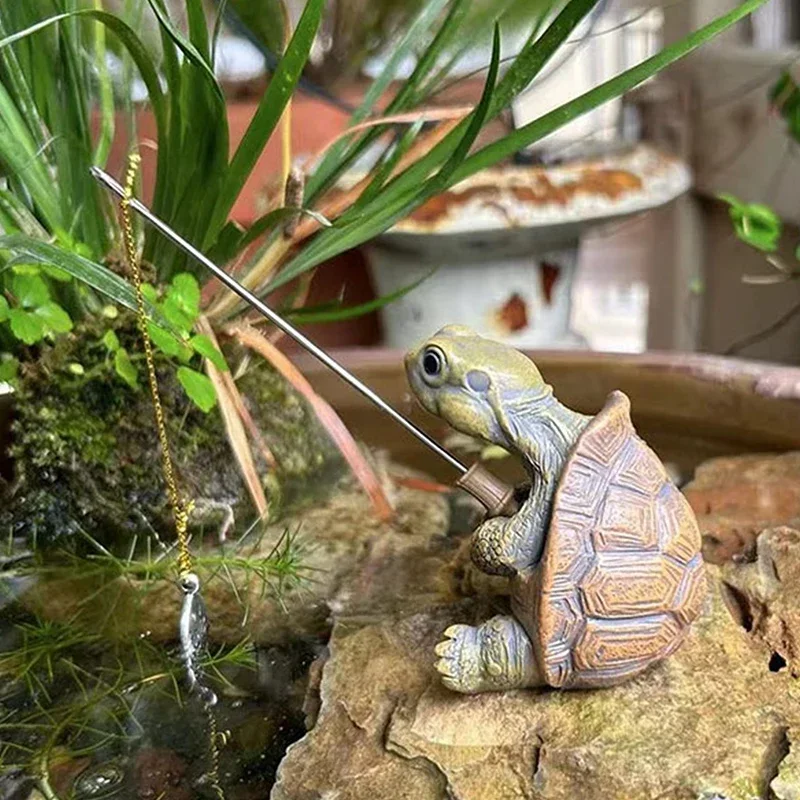 Creative Rope Fishing Turtle Statue Cute Simulation Turtle Resin Figurine Animal Sculpture Ornament Outdoor Home Garden Decor
Creative Rope Fishing Turtle Statue Cute Simulation Turtle Resin Figurine Animal Sculpture Ornament Outdoor Home Garden Decor