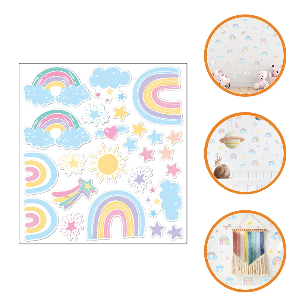 Rainbow Wall Stickers Decal for Girls Bedroom Decor Kids Room PVC Self Adhesive Waterproof Easy Apply Lovely Design
Rainbow Wall Stickers Decal for Girls Bedroom Decor Kids Room PVC Self Adhesive Waterproof Easy Apply Lovely Design