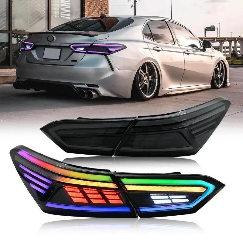 For Toyota Camry 8th 2018-2024 RGB LED Tail Lights Pair Dynamic Sequential Rear Lamps Multi-Color
For Toyota Camry 8th 2018-2024 RGB LED Tail Lights Pair Dynamic Sequential Rear Lamps Multi-Color