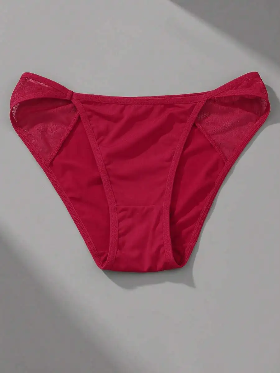 Low-Waist Mesh Patchwork Thong Panties For Women
Low-Waist Mesh Patchwork Thong Panties For Women