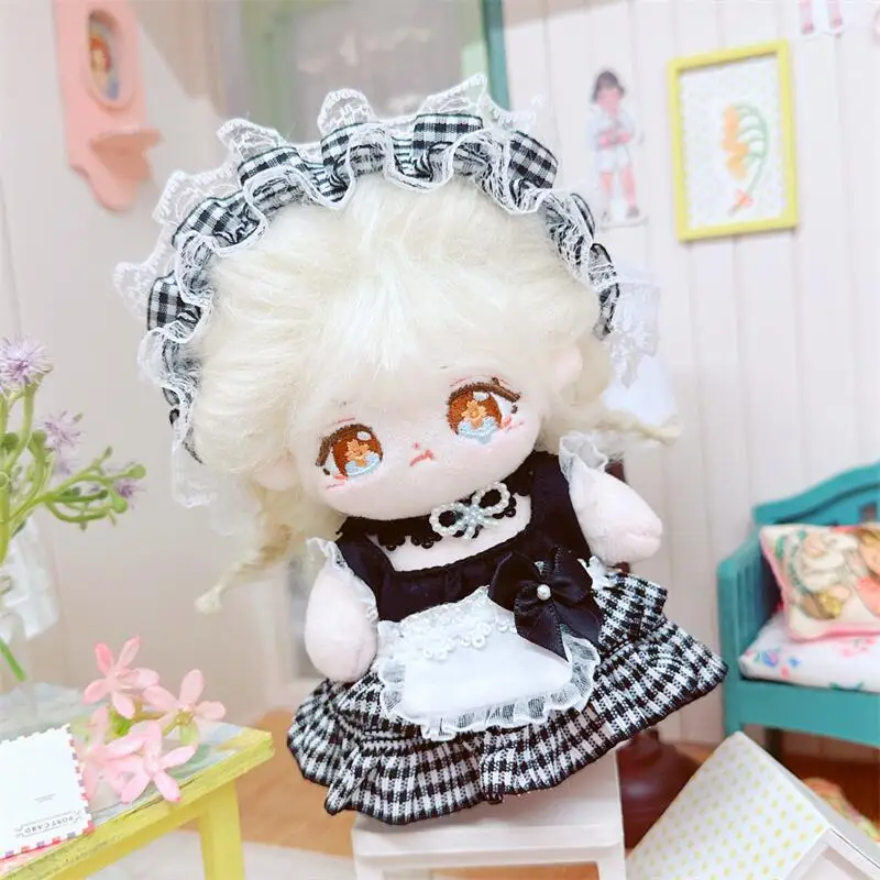 10cm Cute Black Lolita Dress Suit Plush Idol Doll Kawaii Soft Stuffed Cotton Doll DIY Clothes Accessory for Girl Collection Gift
10cm Cute Black Lolita Dress Suit Plush Idol Doll Kawaii Soft Stuffed Cotton Doll DIY Clothes Accessory for Girl Collection Gift