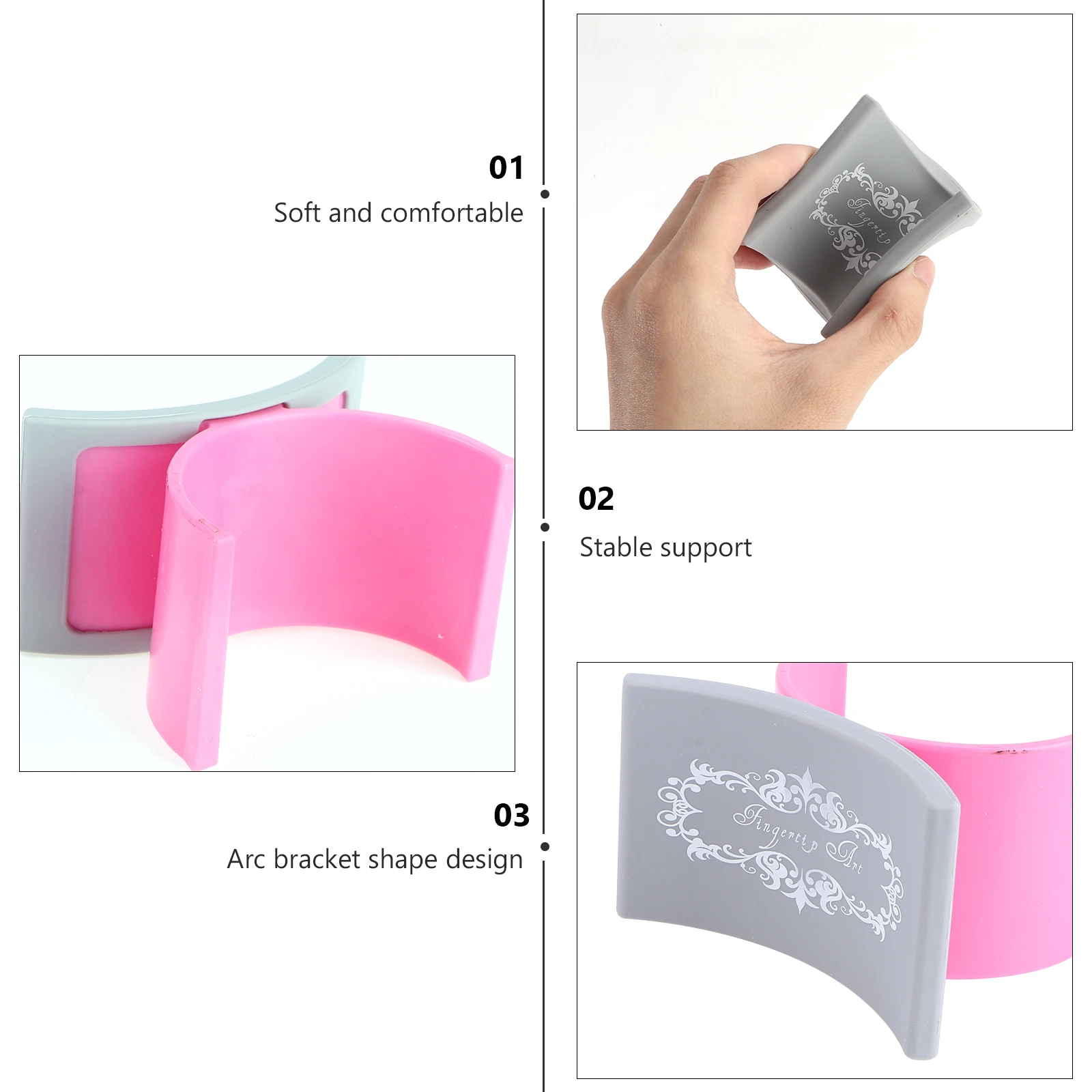 Silicone Hand Pillow for Manicure Ergonomic Wrist Rest Design Portable Gel Pad Nail Art Work Finger Support Tools
Silicone Hand Pillow for Manicure Ergonomic Wrist Rest Design Portable Gel Pad Nail Art Work Finger Support Tools