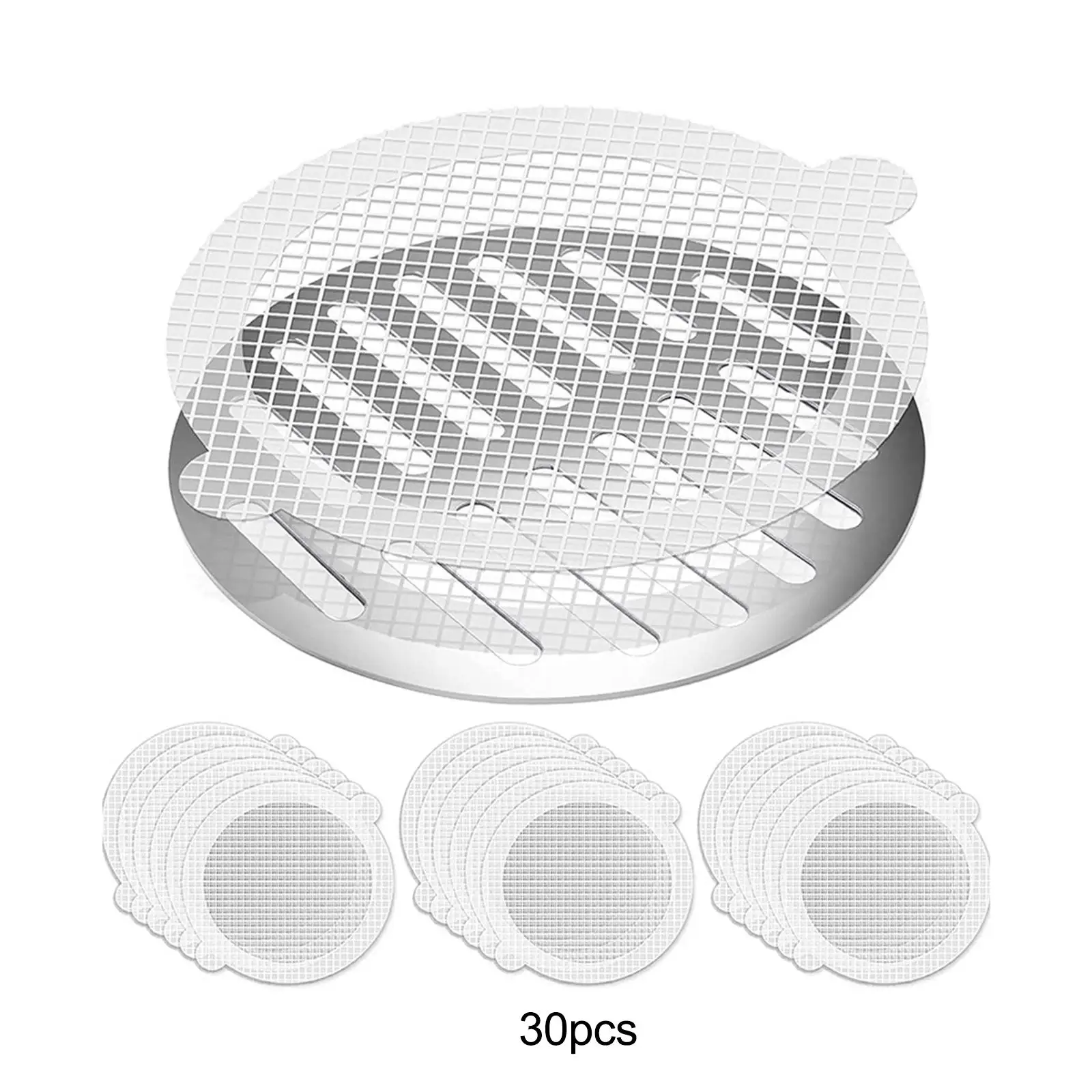 30 Pieces Mesh Sticker Strainers for Shower Anti Clogging Floor Sink Filter
30 Pieces Mesh Sticker Strainers for Shower Anti Clogging Floor Sink Filter
