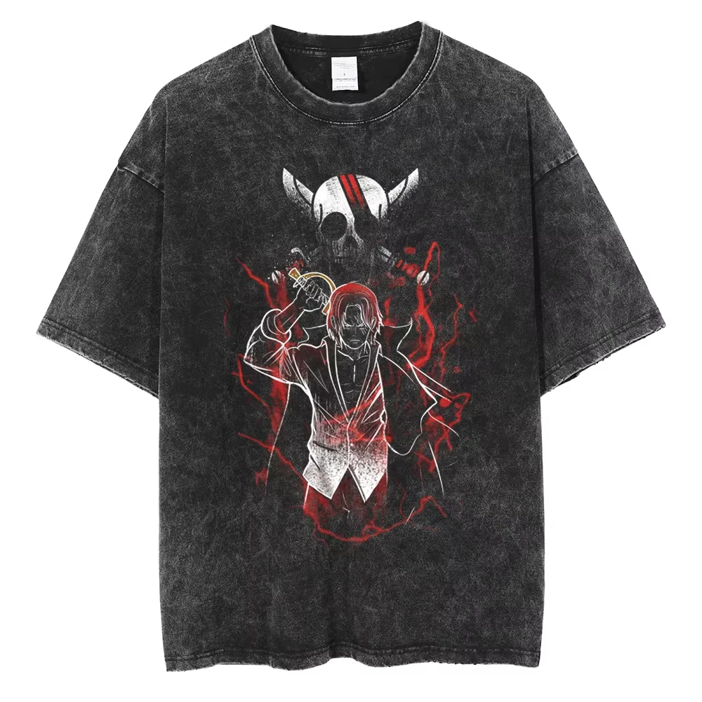 2025 Huge Anime Flat Print Couple T-Shirt Washed Black Streetwear Harajuku Hip Hop T-Shirt Summer Short Sleeve T-Shirt Top
2025 Huge Anime Flat Print Couple T-Shirt Washed Black Streetwear Harajuku Hip Hop T-Shirt Summer Short Sleeve T-Shirt Top