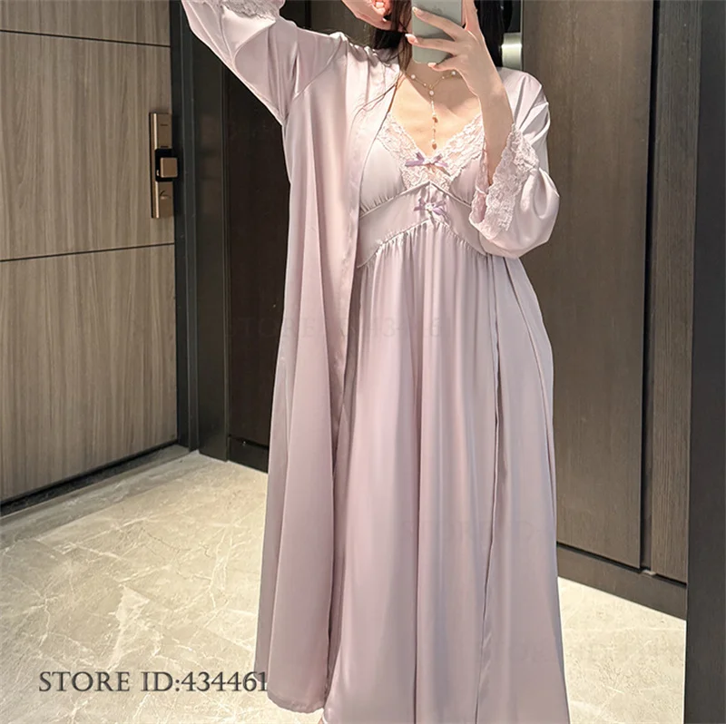 Новый летний женский комплект: пеньюар и домашнее платье, сексуальное кружевное белье, длинная ночная рубашка, шелковистая атласная ночнушка, свободный халат, домашняя одежда
Новый летний женский комплект: пеньюар и домашнее платье, сексуальное кружевное белье, длинная ночная рубашка, шелковистая атласная ночнушка, свободный халат, домашняя одежда