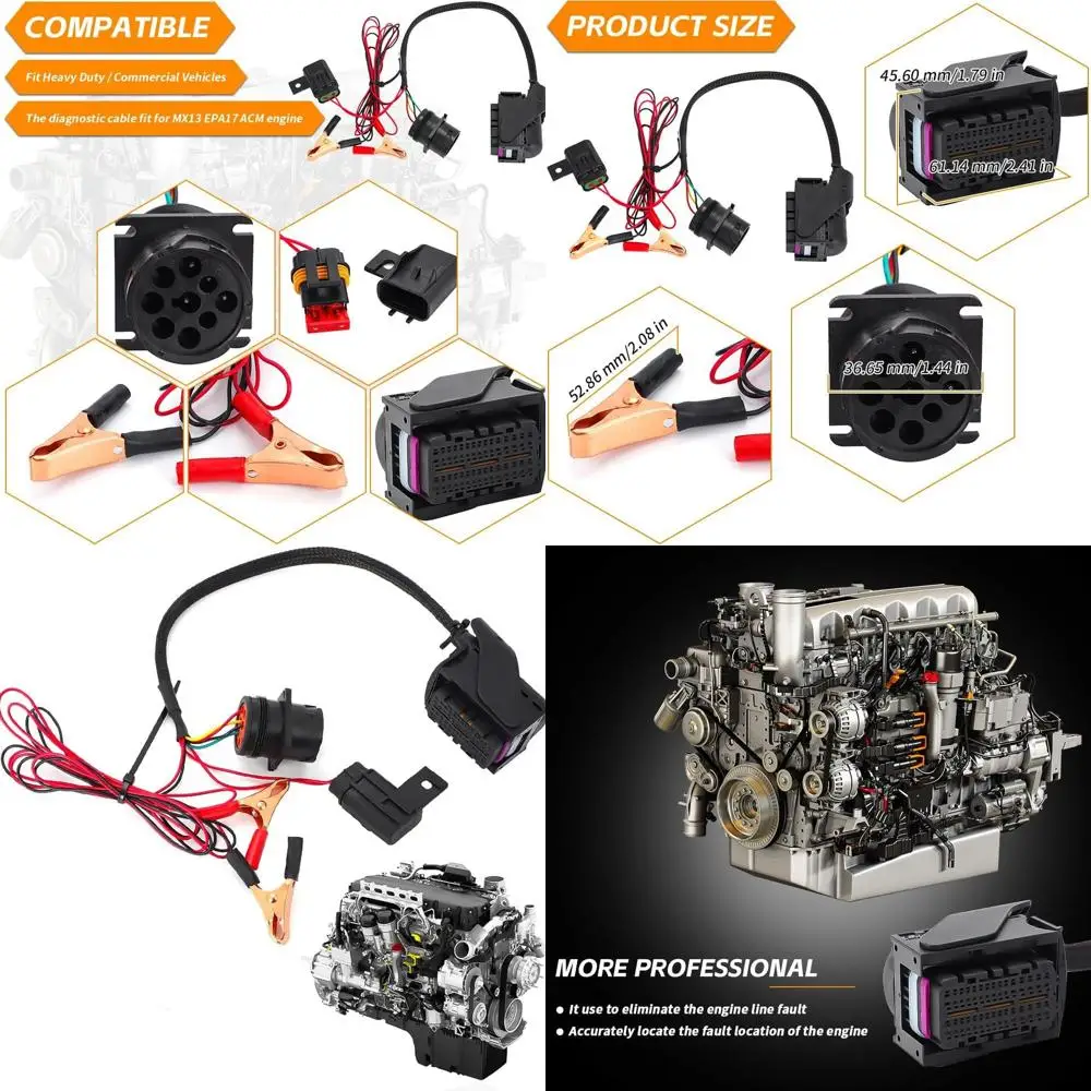 for Paccar AMC Cable Diagnostic Cable for MX13 EPA17 ACM Engine
for Paccar AMC Cable Diagnostic Cable for MX13 EPA17 ACM Engine