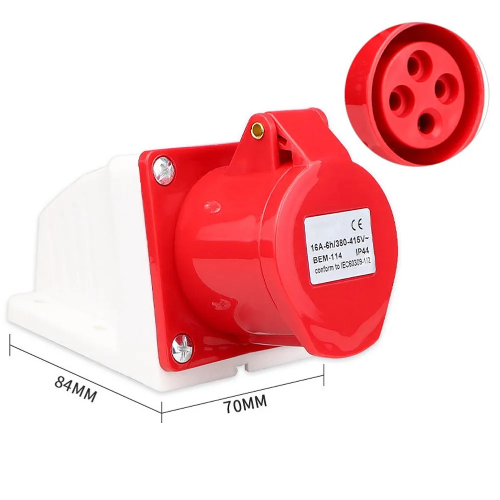 380~415V Industrial Plug And Socket 4core 4P 16A Electrical Connector IP44 Waterproof Plug 380~415V Power Supply Electrical
380~415V Industrial Plug And Socket 4core 4P 16A Electrical Connector IP44 Waterproof Plug 380~415V Power Supply Electrical