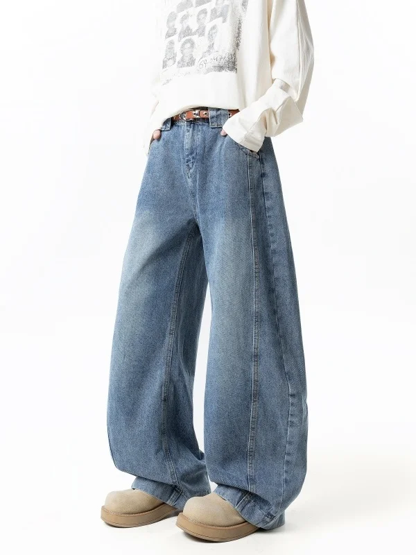 Waed Vintage Men's Jeans Loose Casual Straight Leg Pants Autumn Faion Brand Low Waist Zipper Closure Youthful Everyday Wear
Waed Vintage Men's Jeans Loose Casual Straight Leg Pants Autumn Faion Brand Low Waist Zipper Closure Youthful Everyday Wear