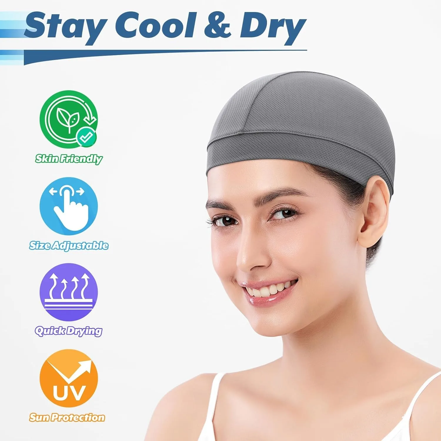 Multifunctional Skull Cap Pcs Breathable Sleep Hat Sweat Absorbent Beanie Liner Headwear for Men And Women
Multifunctional Skull Cap Pcs Breathable Sleep Hat Sweat Absorbent Beanie Liner Headwear for Men And Women