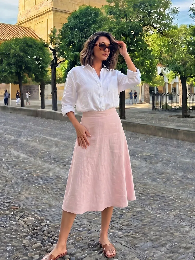 HH Women Summer Spring Casual Slim Fit Striped Midi Skirt Summer Elegant Flowy High Waist A Line Skirt For Daily Lady Wear
HH Women Summer Spring Casual Slim Fit Striped Midi Skirt Summer Elegant Flowy High Waist A Line Skirt For Daily Lady Wear