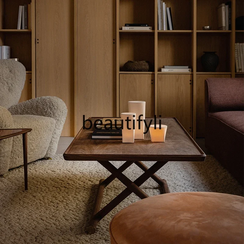 A50 North American black walnut folding square coffee table low table all solid wood tea table red oak living room
A50 North American black walnut folding square coffee table low table all solid wood tea table red oak living room
