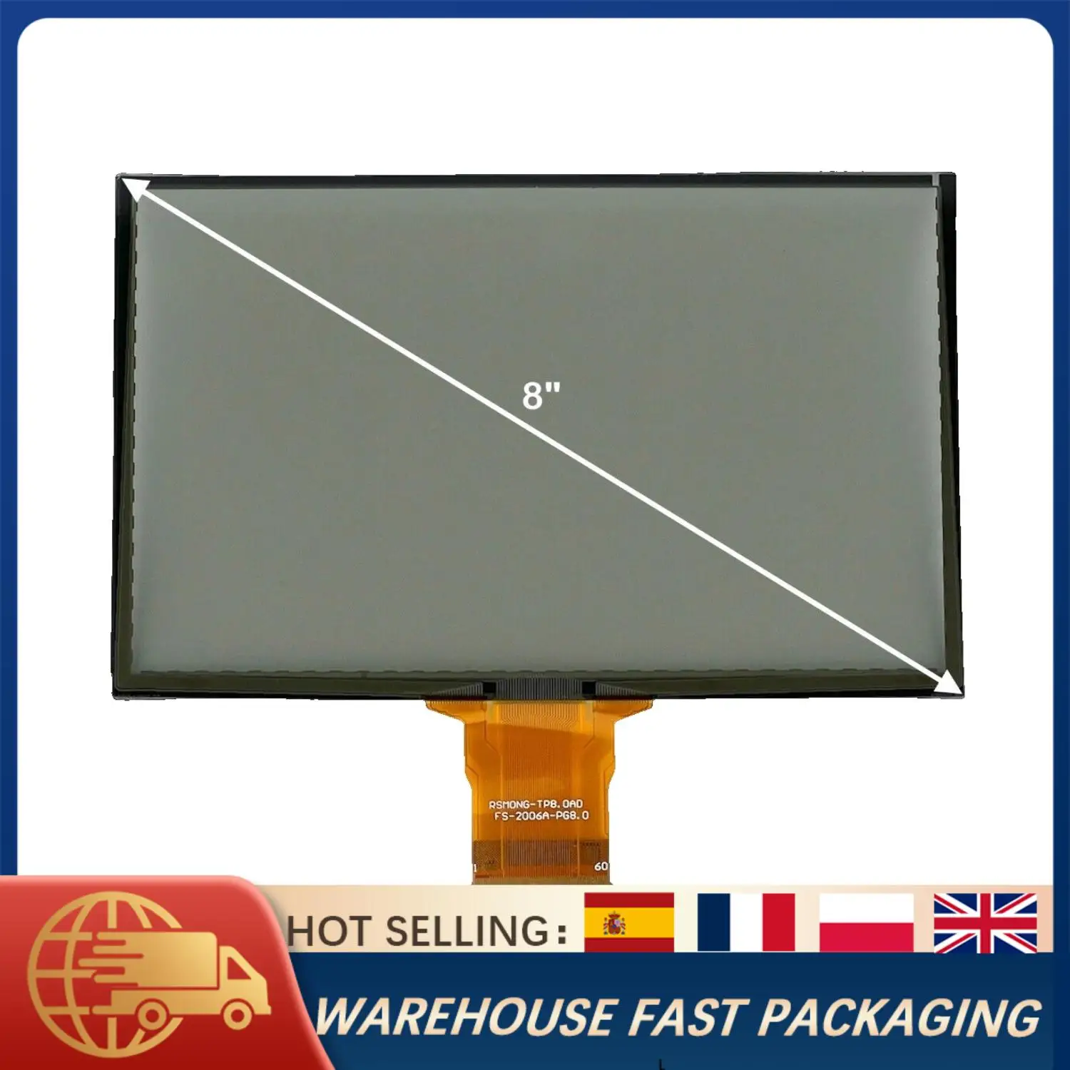 8" LCD Monitor Touch Screen Replacement For Ford F-250 F-350 F-550 SYNC3 2013-2018 LQ080Y5DZ05 Radio Navigation Display
8" LCD Monitor Touch Screen Replacement For Ford F-250 F-350 F-550 SYNC3 2013-2018 LQ080Y5DZ05 Radio Navigation Display