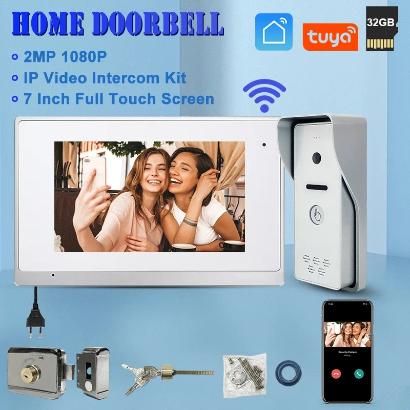 Smart Life App WiFi Video Doorbell HD Camera 2MP Smart Home Security Protection Two Way Intercom Smart Doorbell White
Smart Life App WiFi Video Doorbell HD Camera 2MP Smart Home Security Protection Two Way Intercom Smart Doorbell White