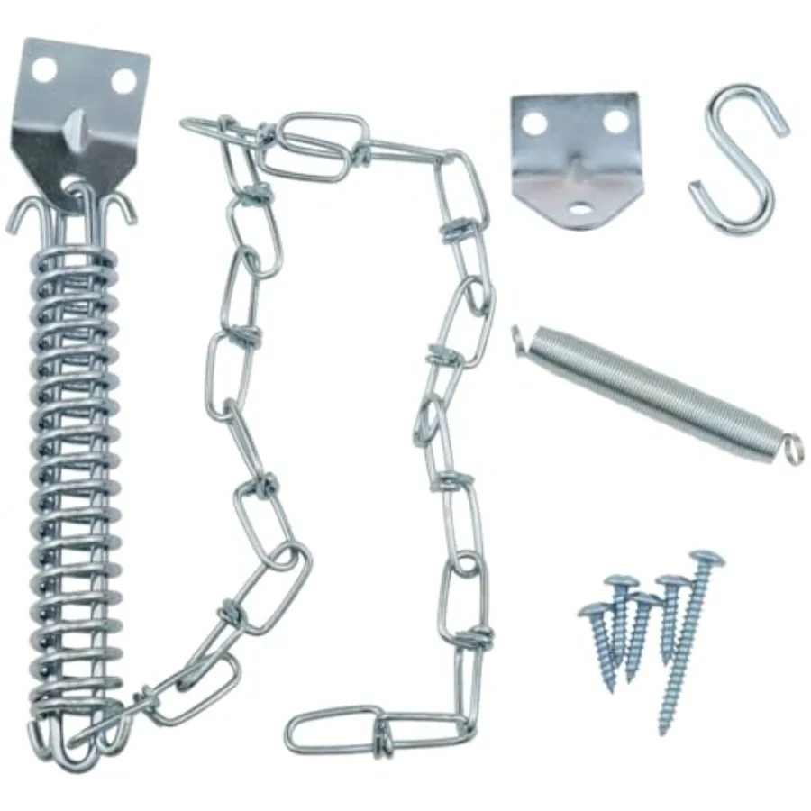 1 Set Screen Door Chain Screen Door Chain and Spring Door Chain Stopper for Prevent Front Screen Door Opening to Prevent Storm
1 Set Screen Door Chain Screen Door Chain and Spring Door Chain Stopper for Prevent Front Screen Door Opening to Prevent Storm
