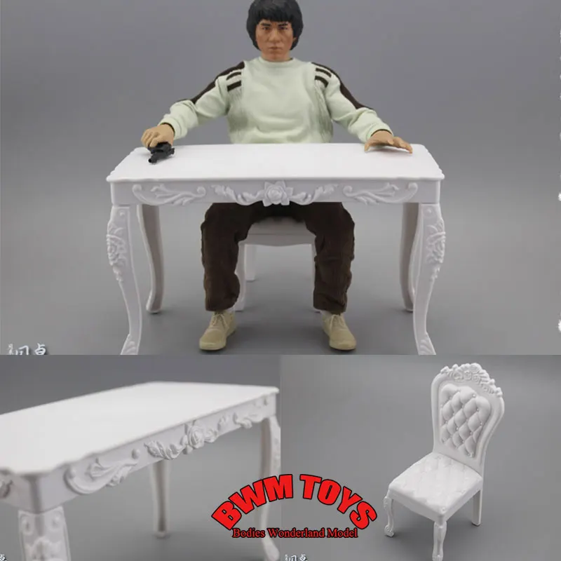 1/6 Scale Mini Simulation European Style Dining Table Chairs Dollhouse Sofa Scene Decor For 12'' Soldier Action Figure Toys Body
1/6 Scale Mini Simulation European Style Dining Table Chairs Dollhouse Sofa Scene Decor For 12'' Soldier Action Figure Toys Body