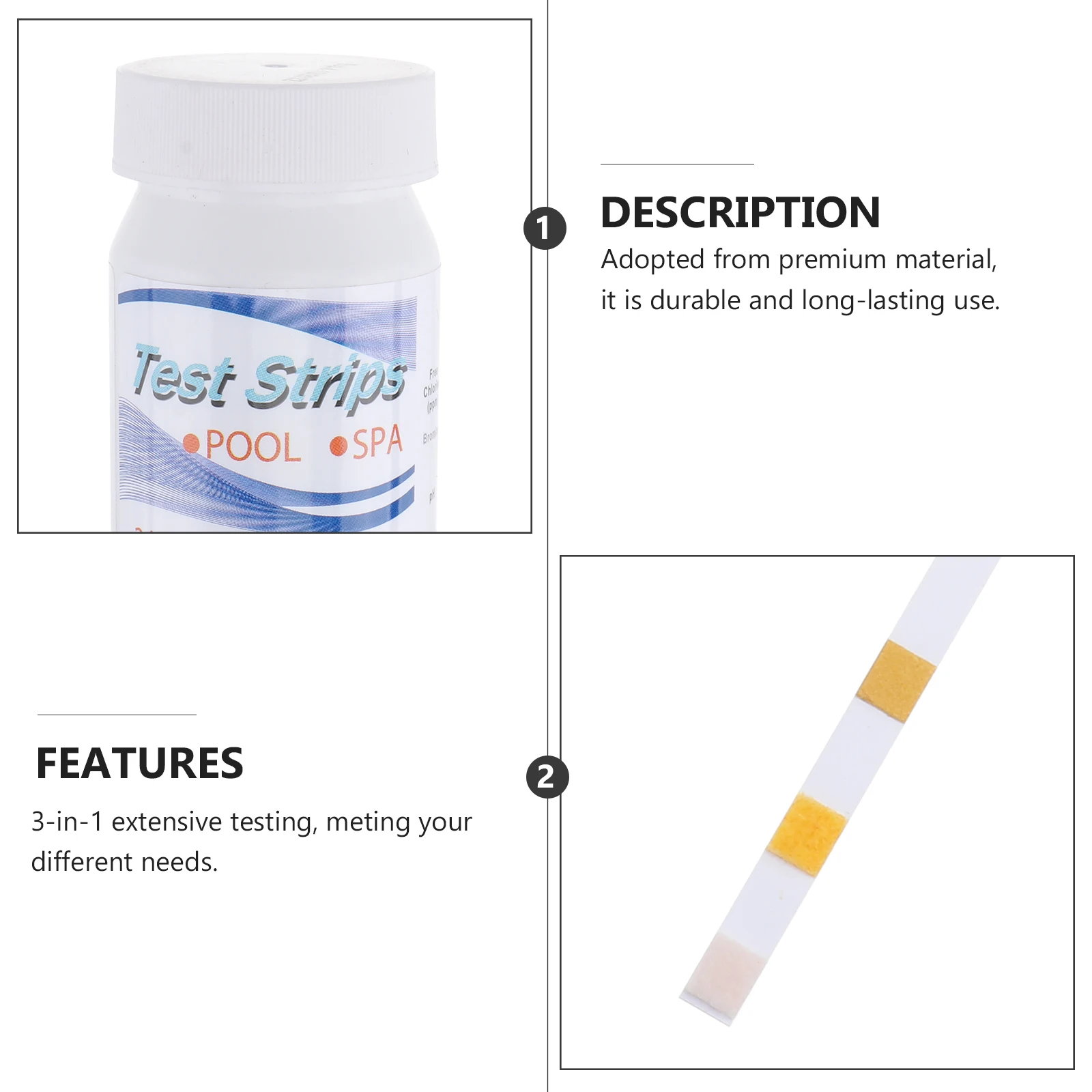 50pcs Test Strips Hot Tub Aquarium pH Paper Quality Hardness Chemistry Water Quality Test Strip Reagent Strip PH Meter
50pcs Test Strips Hot Tub Aquarium pH Paper Quality Hardness Chemistry Water Quality Test Strip Reagent Strip PH Meter