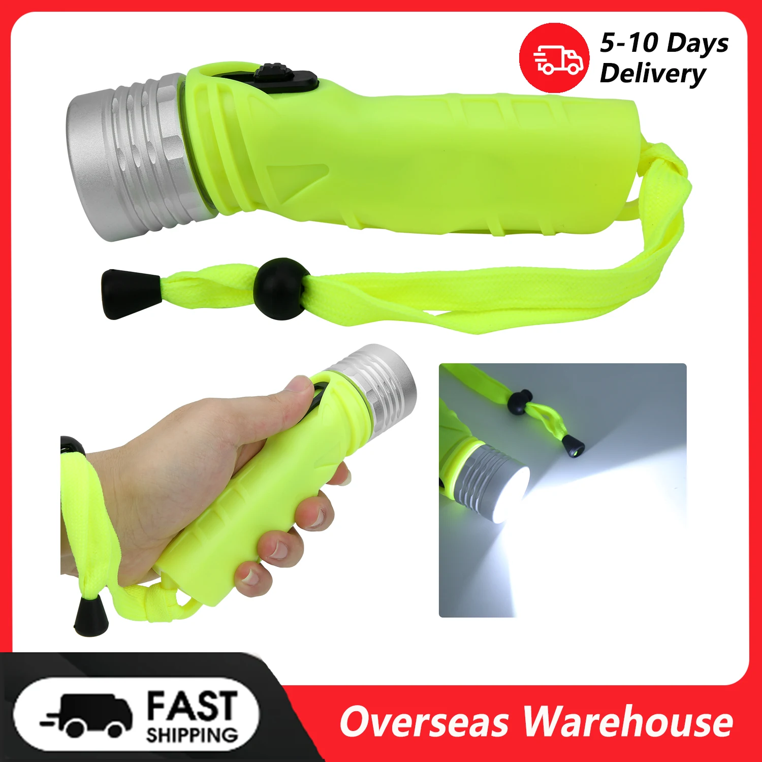 4 X AA Diving Aluminium Alloy Diving Flashlight LED Water Resistant Strong Light for Camping Exploring Strong Light Flashlight
4 X AA Diving Aluminium Alloy Diving Flashlight LED Water Resistant Strong Light for Camping Exploring Strong Light Flashlight