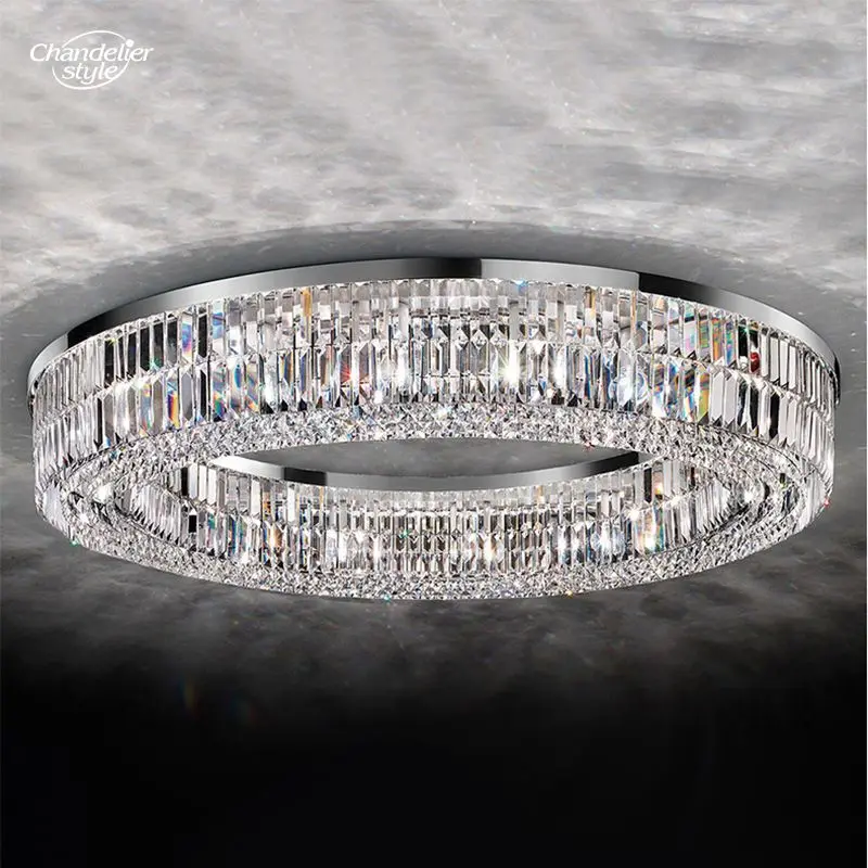 Moderm Crystal Flushmount Роскошный светодиодный круглый светодиодный потолочный светильник для гостиной, спальни, столовой, внутреннего освещения
Moderm Crystal Flushmount Роскошный светодиодный круглый светодиодный потолочный светильник для гостиной, спальни, столовой, внутреннего освещения