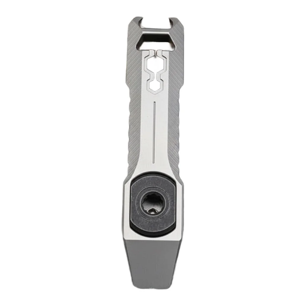 1Pc TC4 Titanium Pry Bar 3.91 Inch Stone Washed Tool With Hex Wrench T8H Screwdriver For EDC Pocket Survival Gear
1Pc TC4 Titanium Pry Bar 3.91 Inch Stone Washed Tool With Hex Wrench T8H Screwdriver For EDC Pocket Survival Gear