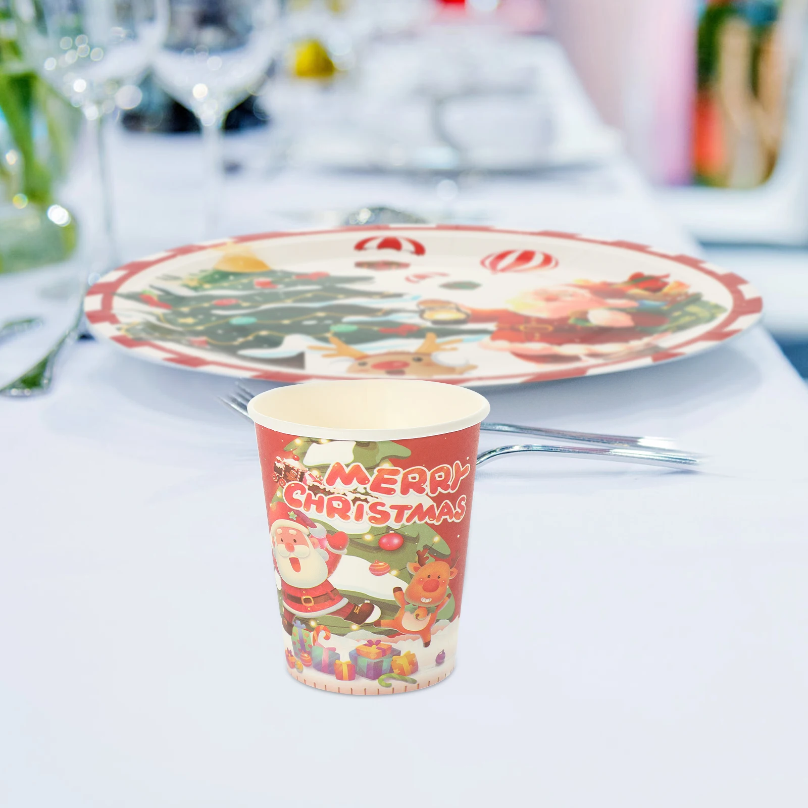 1 set Disposable Paper Plate Set 7inch 9inch Plates Cups Napkins Party Supplies Christmas Themed Tableware Festive Gathering
1 set Disposable Paper Plate Set 7inch 9inch Plates Cups Napkins Party Supplies Christmas Themed Tableware Festive Gathering