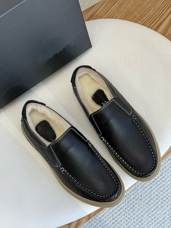 Withered Top Quality Men's Flat Shoes Business And Leisure Mocasin Shoes Men Genuine Leather Winter Snow Shoes Wool Shoes 38-44
Withered Top Quality Men's Flat Shoes Business And Leisure Mocasin Shoes Men Genuine Leather Winter Snow Shoes Wool Shoes 38-44