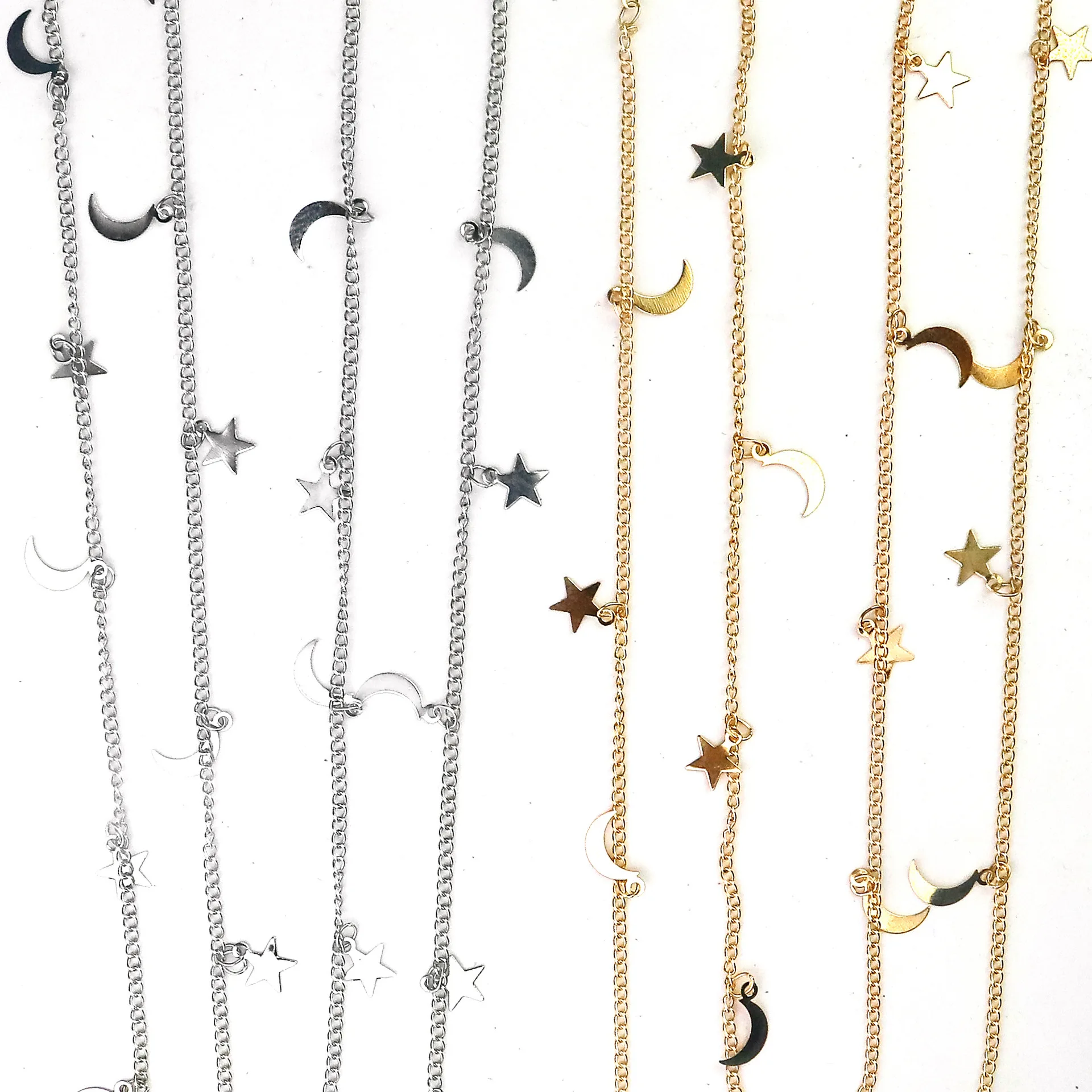 Premium New Invisible Hair Clasp with Moon Star Braid Chain for DIY Trendy Metal Hair Accessory
Premium New Invisible Hair Clasp with Moon Star Braid Chain for DIY Trendy Metal Hair Accessory