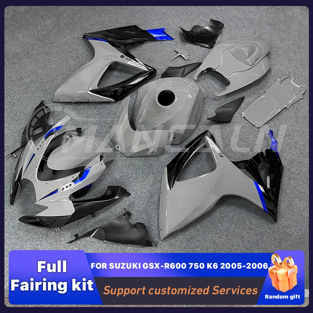 Fit for SUZUKI GSX-R600 750 K6 2005-2006 ABS Fairing body kit full car shell protector Motorcycle Painted Bodywork Custom grey
Fit for SUZUKI GSX-R600 750 K6 2005-2006 ABS Fairing body kit full car shell protector Motorcycle Painted Bodywork Custom grey