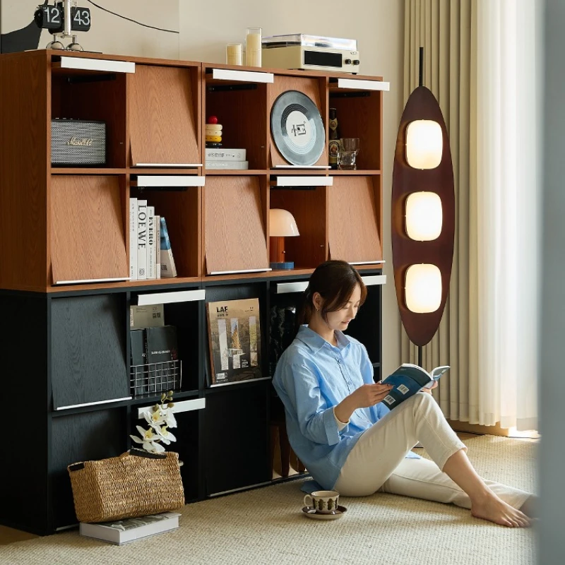 Small four solid wood bookcase free combination low cabinet medieval boxwood lattice cabinet living room storage side cabinet
Small four solid wood bookcase free combination low cabinet medieval boxwood lattice cabinet living room storage side cabinet