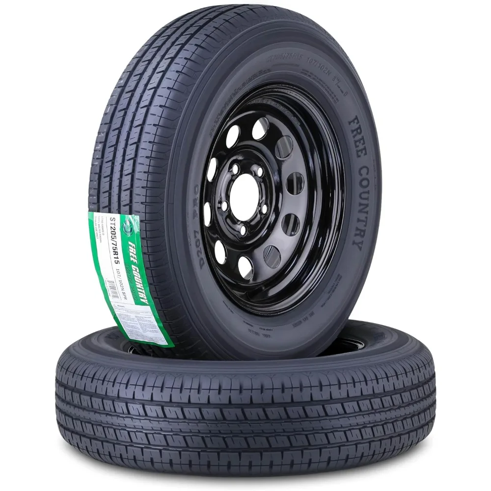 Набор из 2 модульных колес с 5 проушинами, черные, 205/75R15, 8-слойные, рейтинг нагрузки 107 Н, 4,5 ПК для шин прицепа
Набор из 2 модульных колес с 5 проушинами, черные, 205/75R15, 8-слойные, рейтинг нагрузки 107 Н, 4,5 ПК для шин прицепа