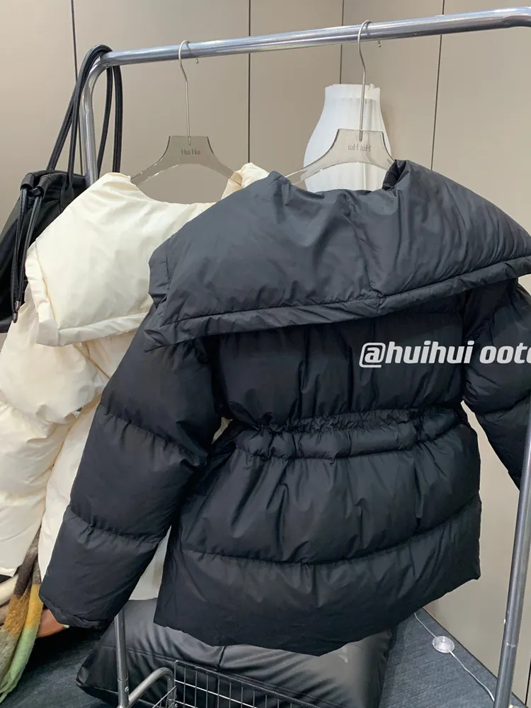 Autumn Winter Navy Collar Women's Cotton Jacket Unique Vintage Black Cotton Coat Stylish Commute Korean Style Zipper Closure
Autumn Winter Navy Collar Women's Cotton Jacket Unique Vintage Black Cotton Coat Stylish Commute Korean Style Zipper Closure