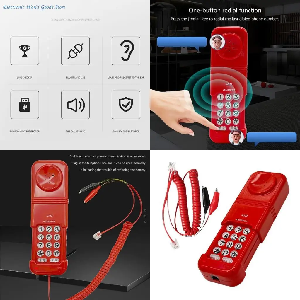 A3PD Telephone Landline Corded Telephone with Telescopic Cover for Line Checking
A3PD Telephone Landline Corded Telephone with Telescopic Cover for Line Checking