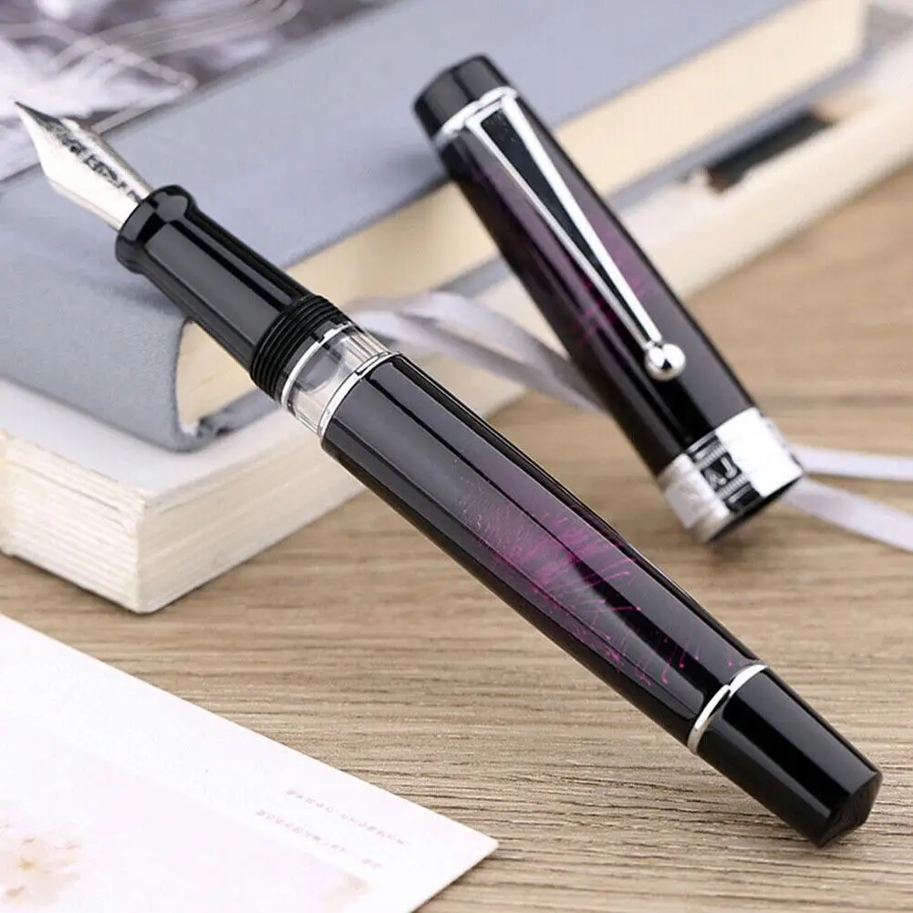 Large Capacity Writing Office Gift Ink Pen Mahjong T5 Piston Fountain Pen Firework Metal Iridium Ef/F/M Nib with Original Box
Large Capacity Writing Office Gift Ink Pen Mahjong T5 Piston Fountain Pen Firework Metal Iridium Ef/F/M Nib with Original Box