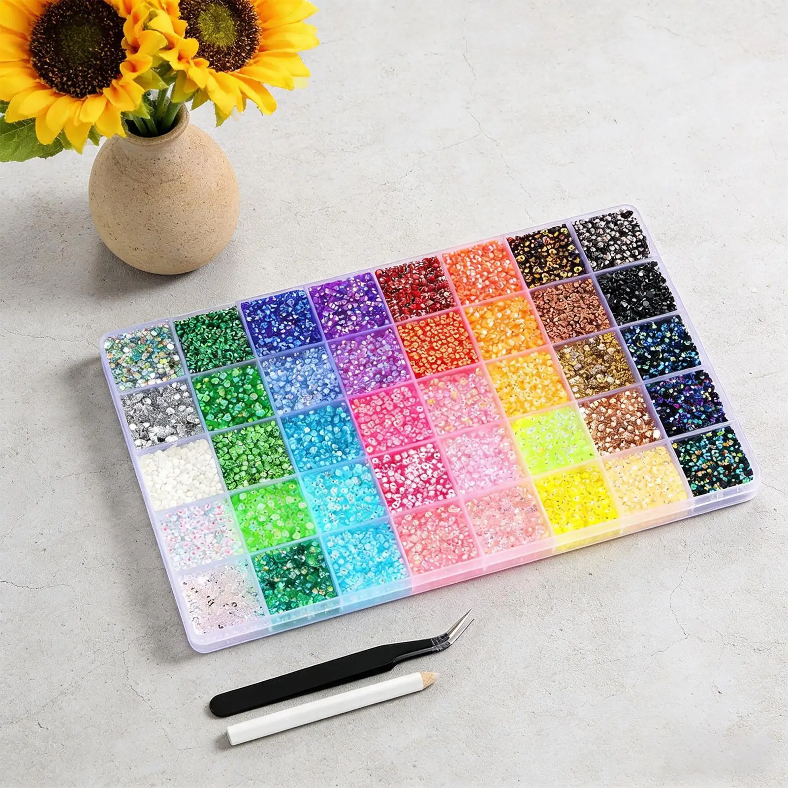 Rhinestones For Bedazzling 32000 Pieces 3mm Jelly Rhinestones With 40 Colors Jelly Gems Decoration For Jewelry Crafts Shoes
Rhinestones For Bedazzling 32000 Pieces 3mm Jelly Rhinestones With 40 Colors Jelly Gems Decoration For Jewelry Crafts Shoes