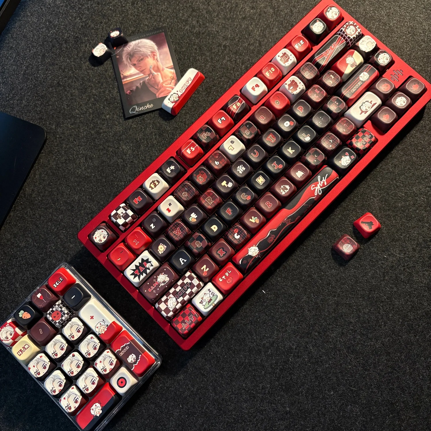 Anime Love and Deepspace Sylus Cosplay Keyboard Key Cap Cartoon Keyboards Keycaps Eoa Double Height Kforce Decoration Xmas Gift
Anime Love and Deepspace Sylus Cosplay Keyboard Key Cap Cartoon Keyboards Keycaps Eoa Double Height Kforce Decoration Xmas Gift