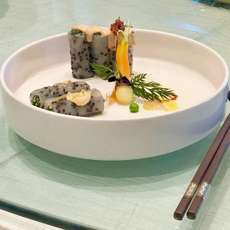 Creative Chinese Round Ceramic Plate Modern Cold Dishes In Hotel Restaurant Tableware Matte Molecular Cooking Plates Tableware
Creative Chinese Round Ceramic Plate Modern Cold Dishes In Hotel Restaurant Tableware Matte Molecular Cooking Plates Tableware