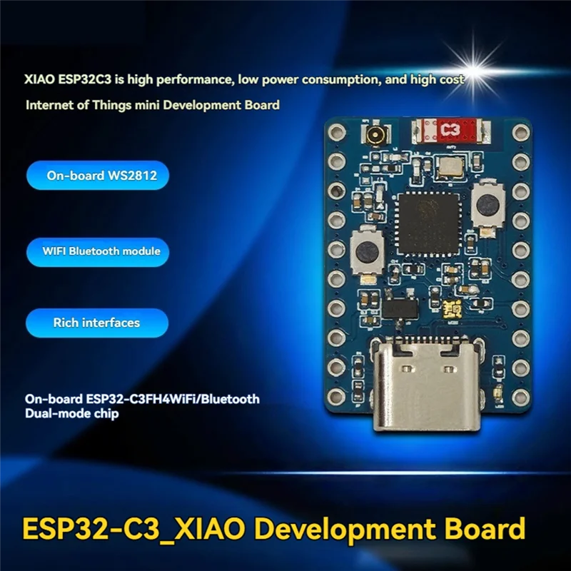 New!!ESP32-C3_XIAO Development Board ESP32 Mini Development Board Wifi Bluetooth WS2812 ESP32-C3FH4 Development Board
New!!ESP32-C3_XIAO Development Board ESP32 Mini Development Board Wifi Bluetooth WS2812 ESP32-C3FH4 Development Board