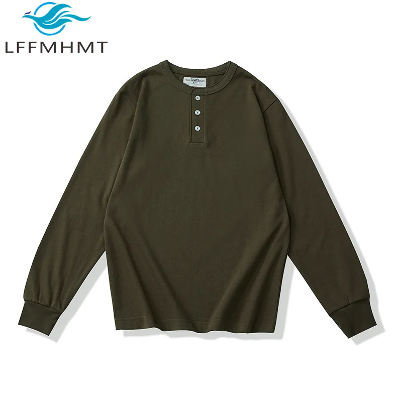Simple Basic Henry Shirt for Men Good Quality America Style Heavyweight 280g/m² Thick Solid Color Long Sleeve Daily T-Shirt Male
Simple Basic Henry Shirt for Men Good Quality America Style Heavyweight 280g/m² Thick Solid Color Long Sleeve Daily T-Shirt Male