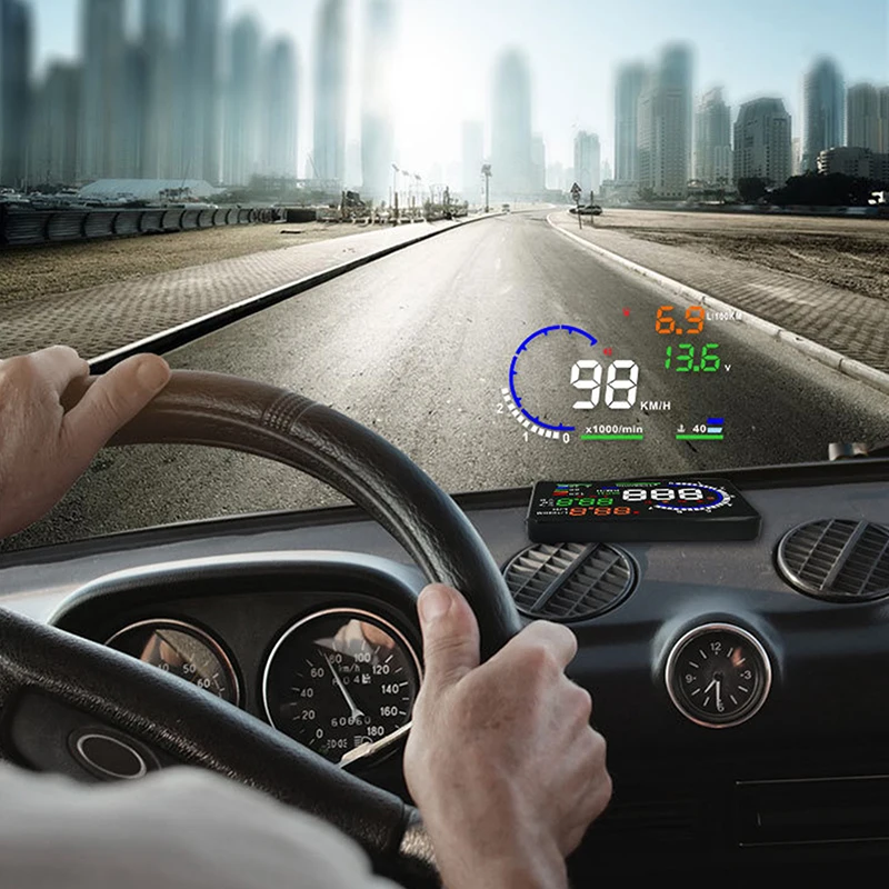 OBD Car HUD Speedometer – Displays Speed, Oil Consumption, Water Temperature & Battery Voltage (For Cars/Trucks)
OBD Car HUD Speedometer – Displays Speed, Oil Consumption, Water Temperature & Battery Voltage (For Cars/Trucks)