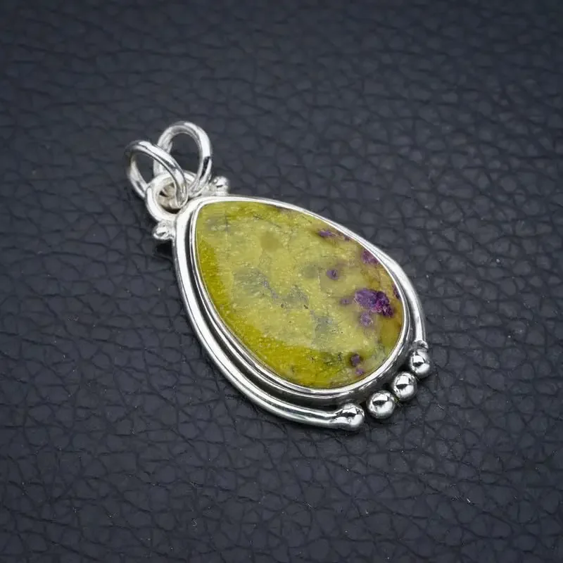 Hesy® Natural Yellow Jasper Handmade 925 Sterling Silver Pendant 1.5" F4353
Hesy® Natural Yellow Jasper Handmade 925 Sterling Silver Pendant 1.5" F4353