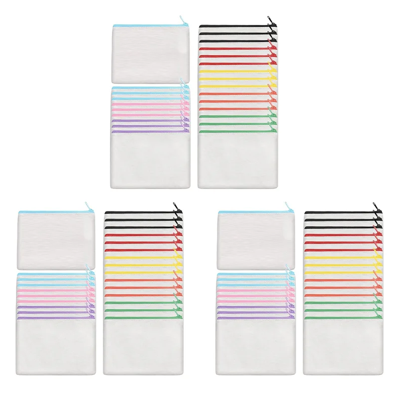 ABRT-72X Sublimation Blank Canvas Cosmetic Bags Bulk,DIY Heat Transfer Cosmetic Bags, With Zipper
ABRT-72X Sublimation Blank Canvas Cosmetic Bags Bulk,DIY Heat Transfer Cosmetic Bags, With Zipper