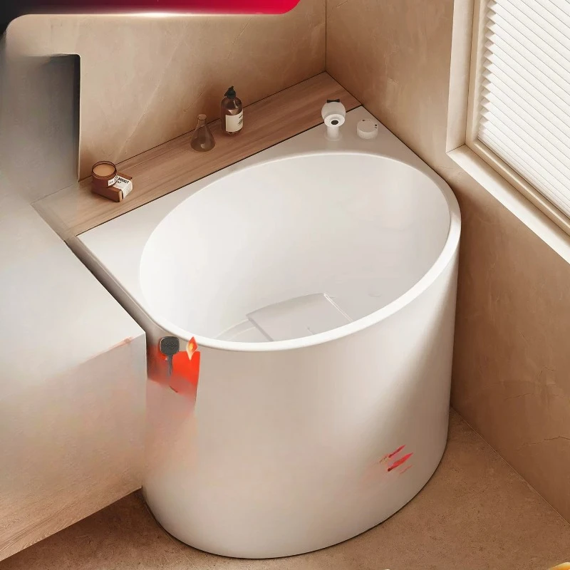 Small apartment bathtub acrylic, household mini integrated Japanese style, deep bubble small bathtub bath bucket
Small apartment bathtub acrylic, household mini integrated Japanese style, deep bubble small bathtub bath bucket