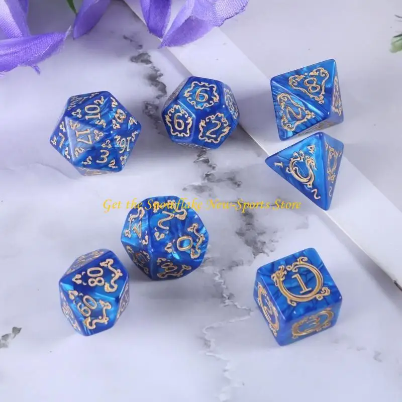 E56D 7Pcs Polyhedral Dices Acrylic Role Playing Game Dices for Table Game Player
E56D 7Pcs Polyhedral Dices Acrylic Role Playing Game Dices for Table Game Player