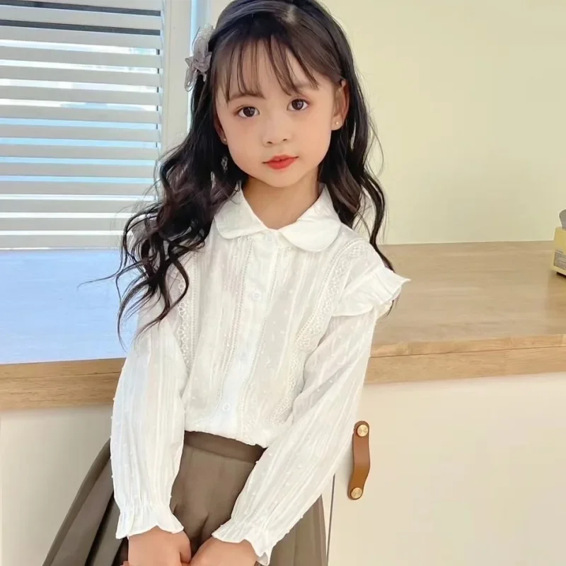 2025 Princess Fashion 3-13 Years Kids Girl Long Sleeve Top Lace Collar Autumn Korean Style White Top Toddler Girl Shirt Clothes
2025 Princess Fashion 3-13 Years Kids Girl Long Sleeve Top Lace Collar Autumn Korean Style White Top Toddler Girl Shirt Clothes